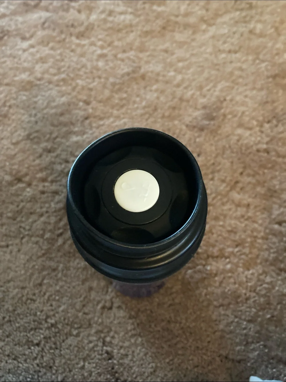 L.L.Bean insulated mug  blue  pop top
